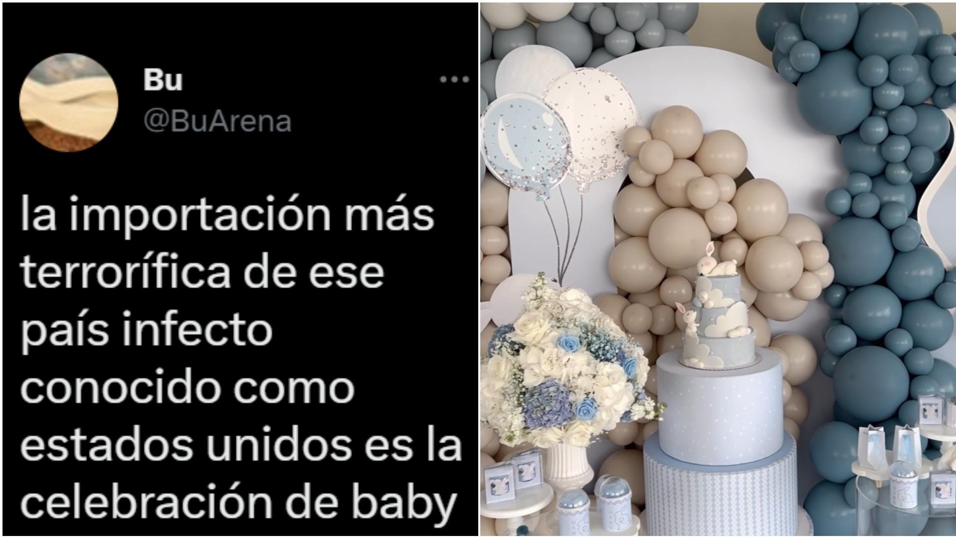 Una usuaria de Twitter criticó el baby shower al estilo 