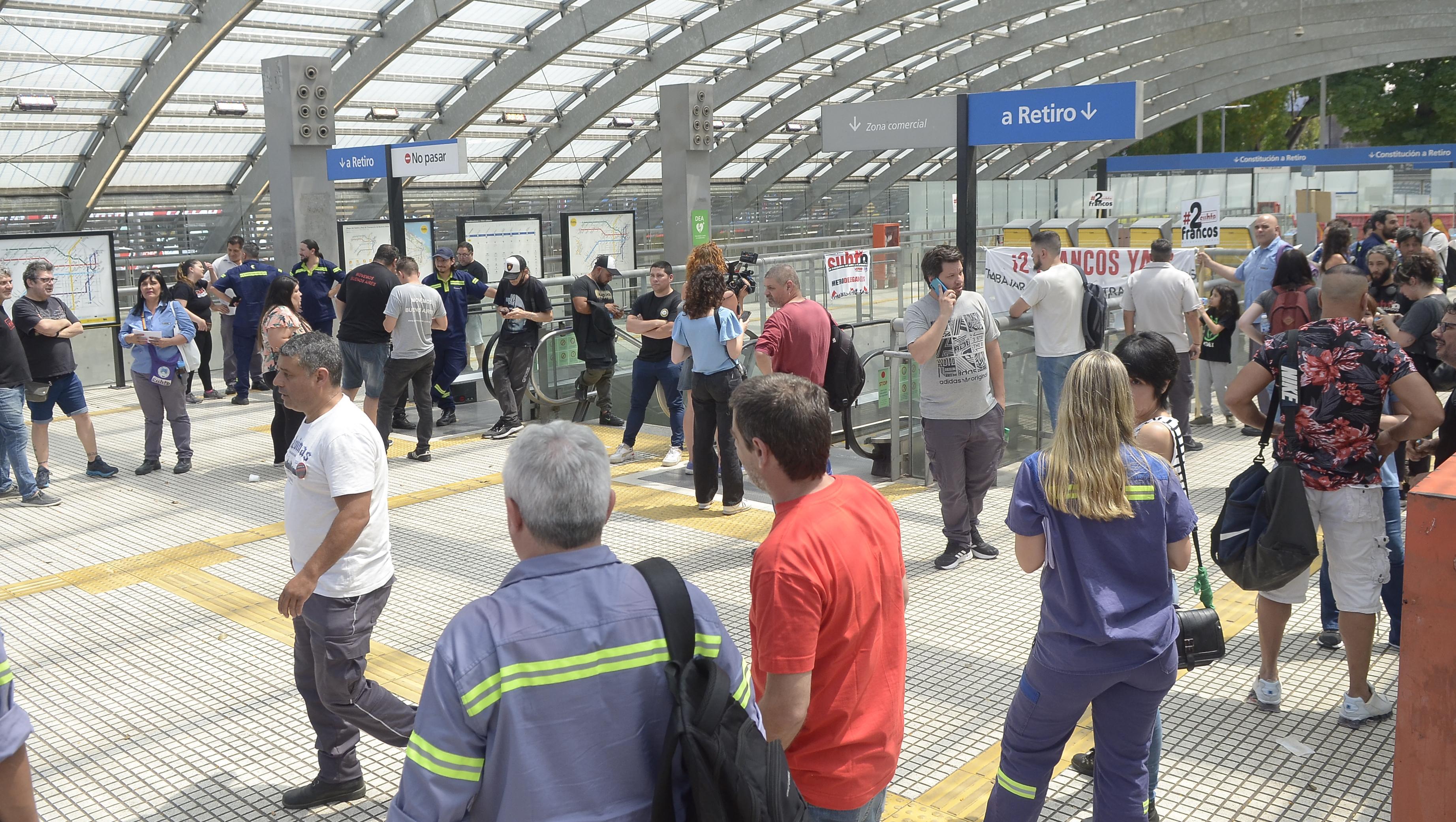 Metrodelegados advirtieron que harán un paro en todas las líneas de subte durante este lunes (Fernando Pérez Ré / Crónica / Archivo).