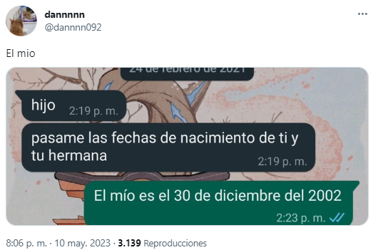 La reacción de los usuarios en Twitter tras el conmovedor mensaje del hombre a su hijo. 