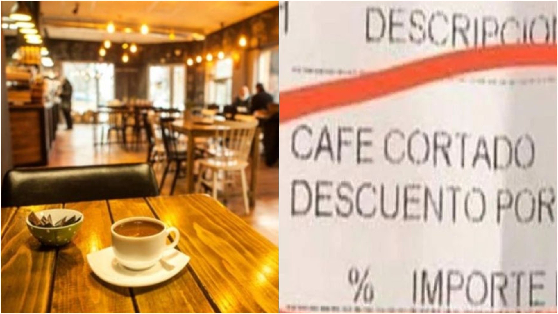 Fue a tomar un café, pidió la cuenta y encontró un desubicado “descuento” en su ticket