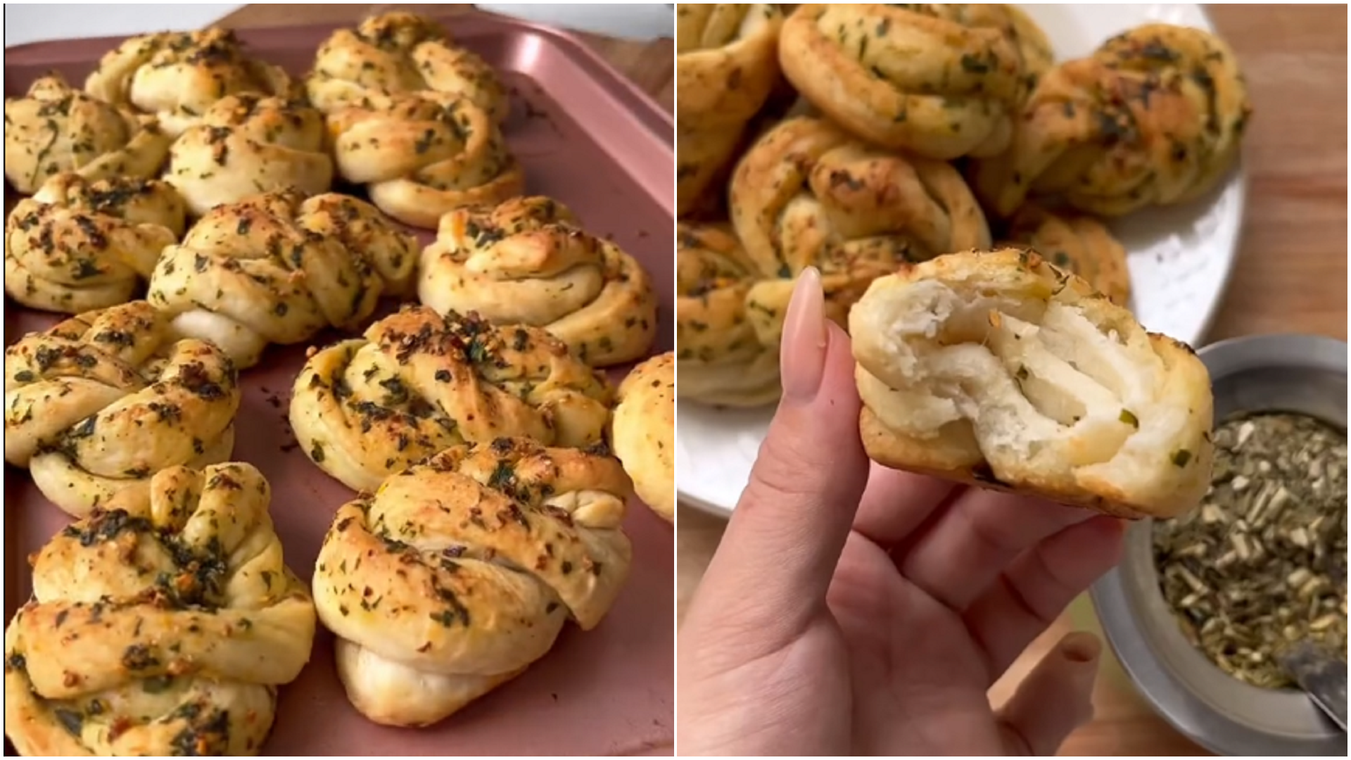 Conocé cómo preparar estos pancitos saborizados de ajo para la merienda.