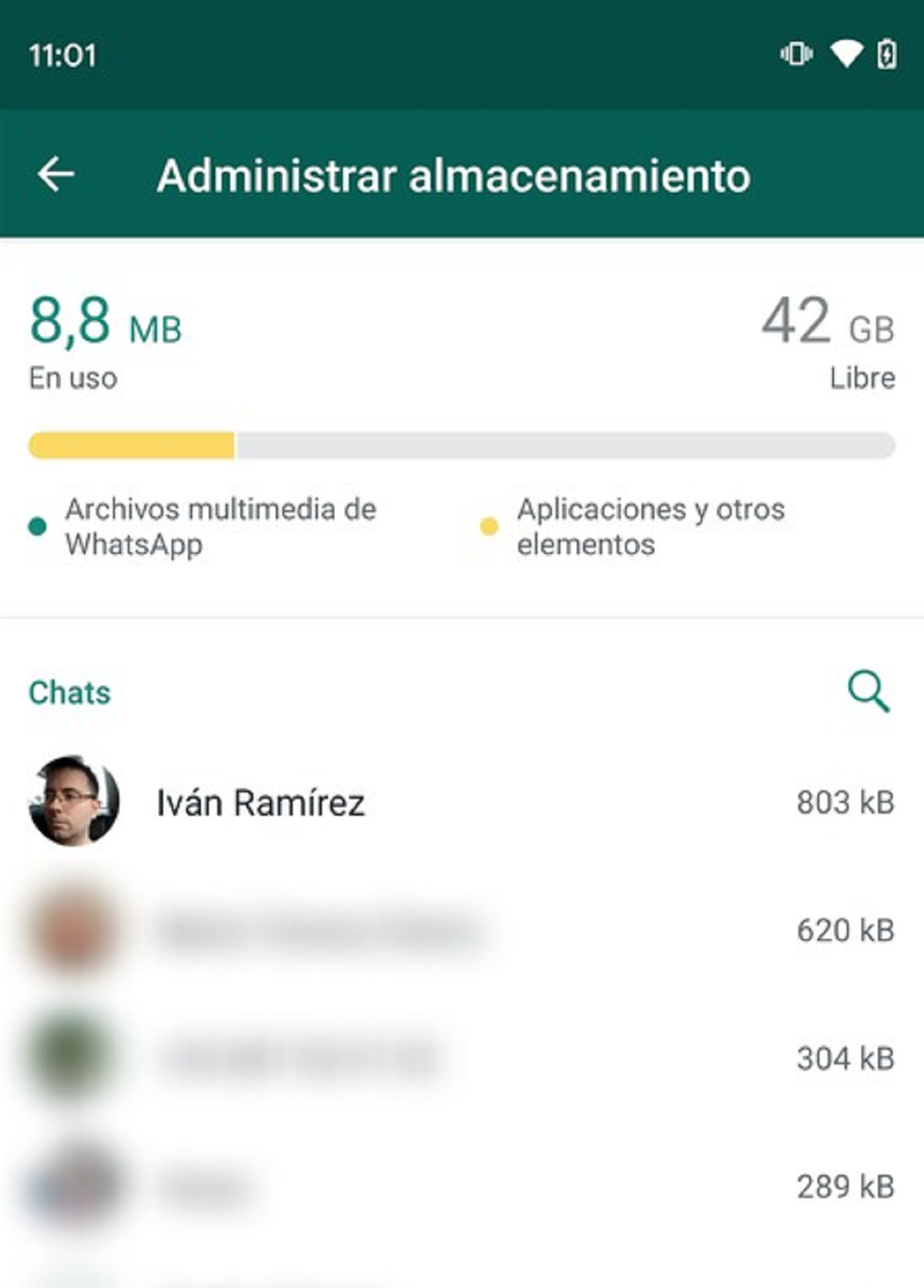   <a href='https://www.cronica.com.ar/tags/WhatsApp'>WhatsApp</a> permite 'administrar el almacenamiento' para eliminar lo que ya no es necesario.