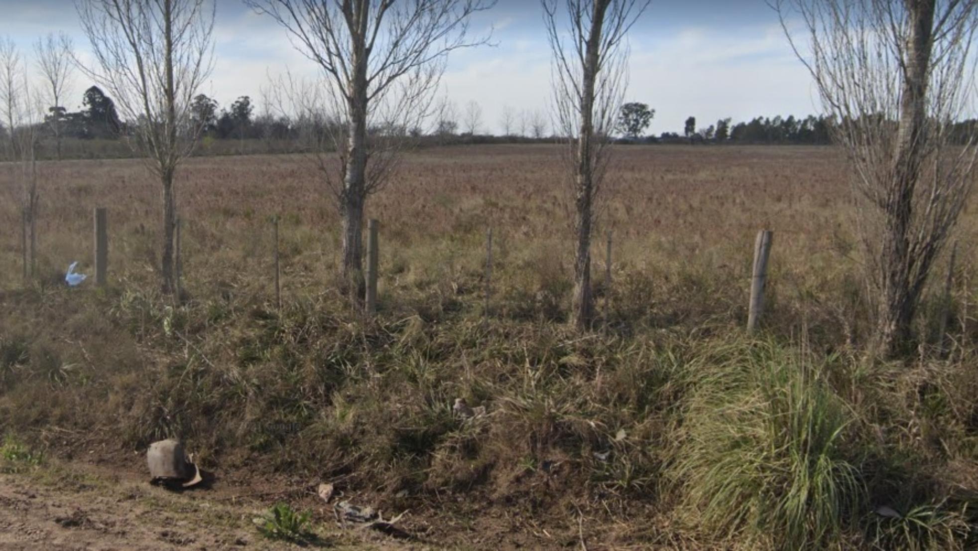 En este sector rural fue consumado el asesinato de la víctima.