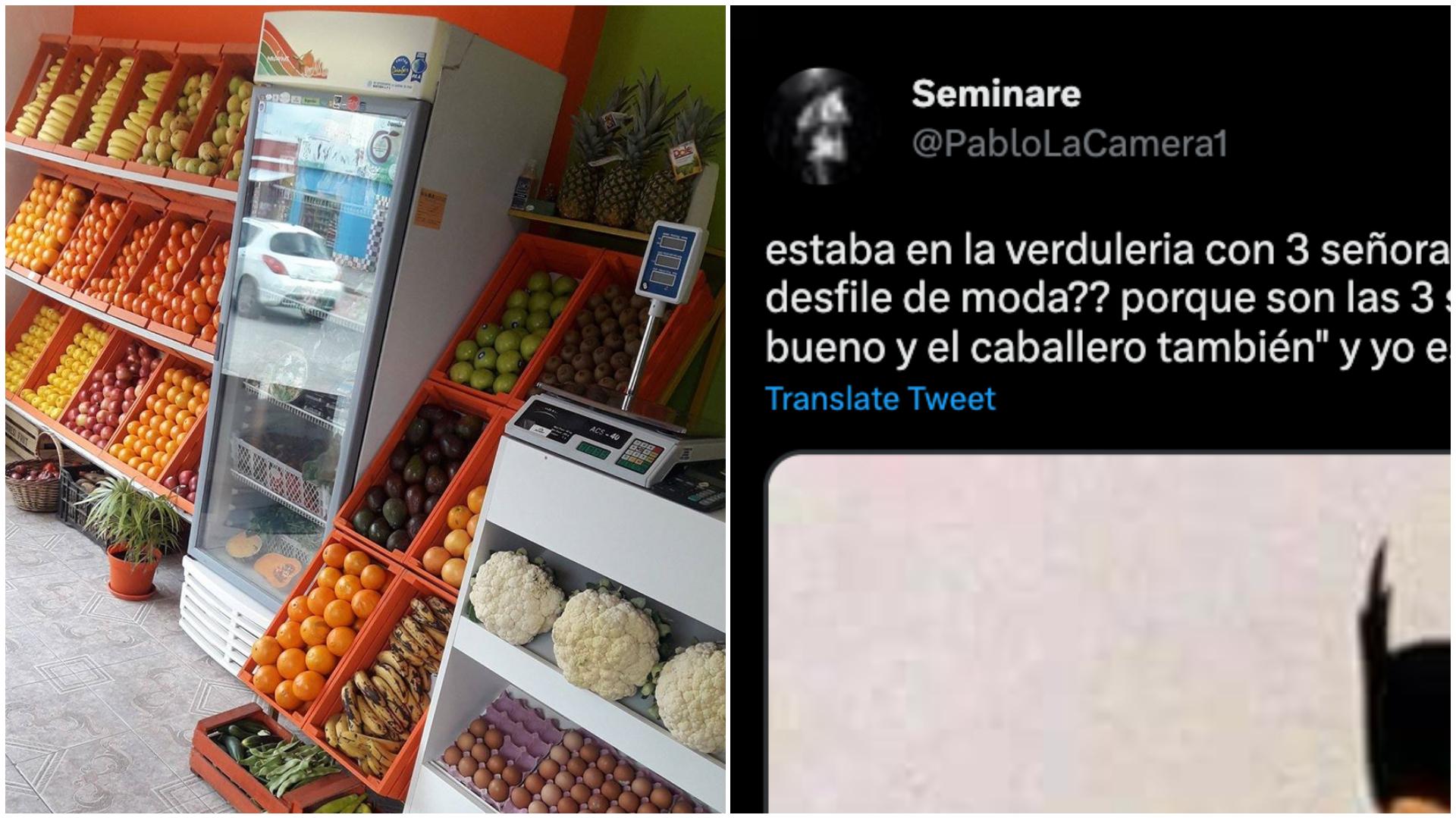 El piropo del verdulero se volvió viral en Twitter.