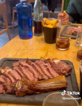 Las carnes que ofrece el restaurante de Lionel Messi que es viral (TikTok/@monismurf).