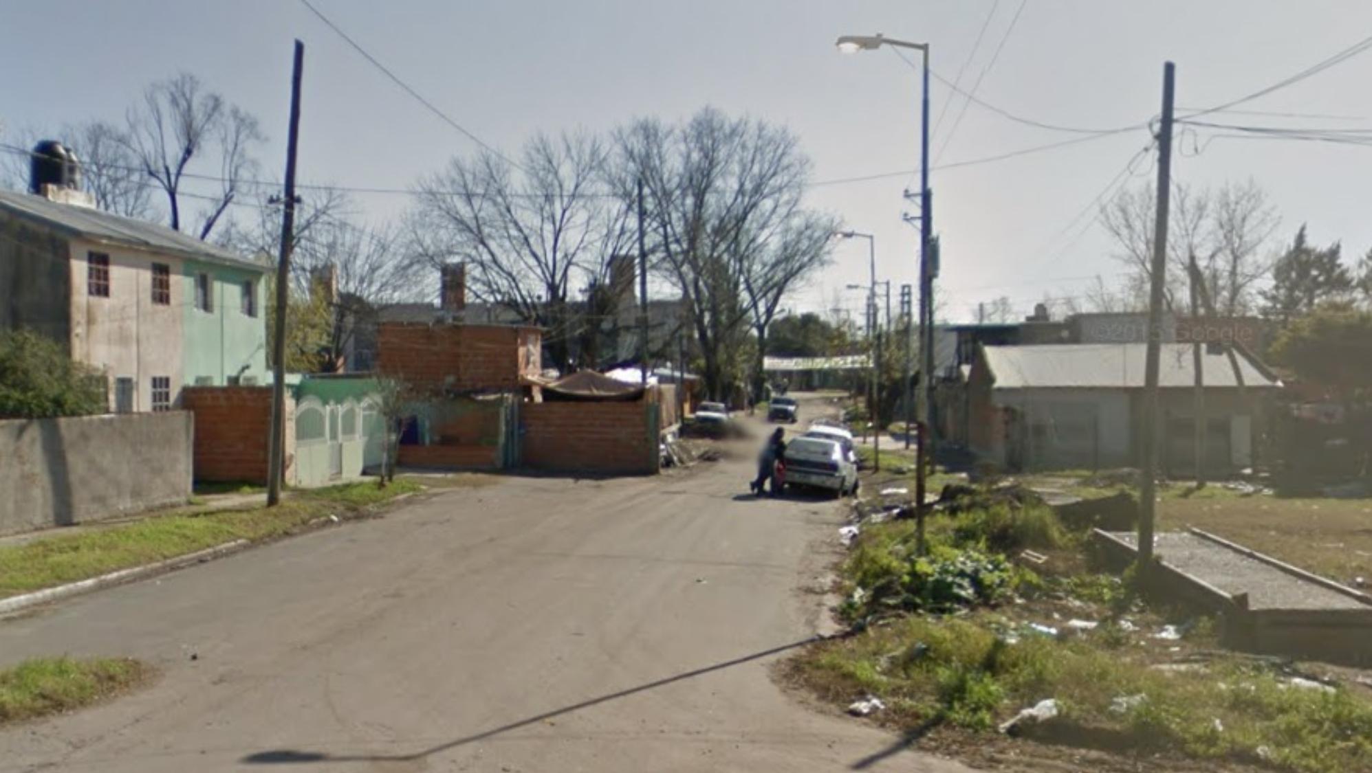 En este barrio ocurrió el crimen de Emanuel David Frías (Google Street View).