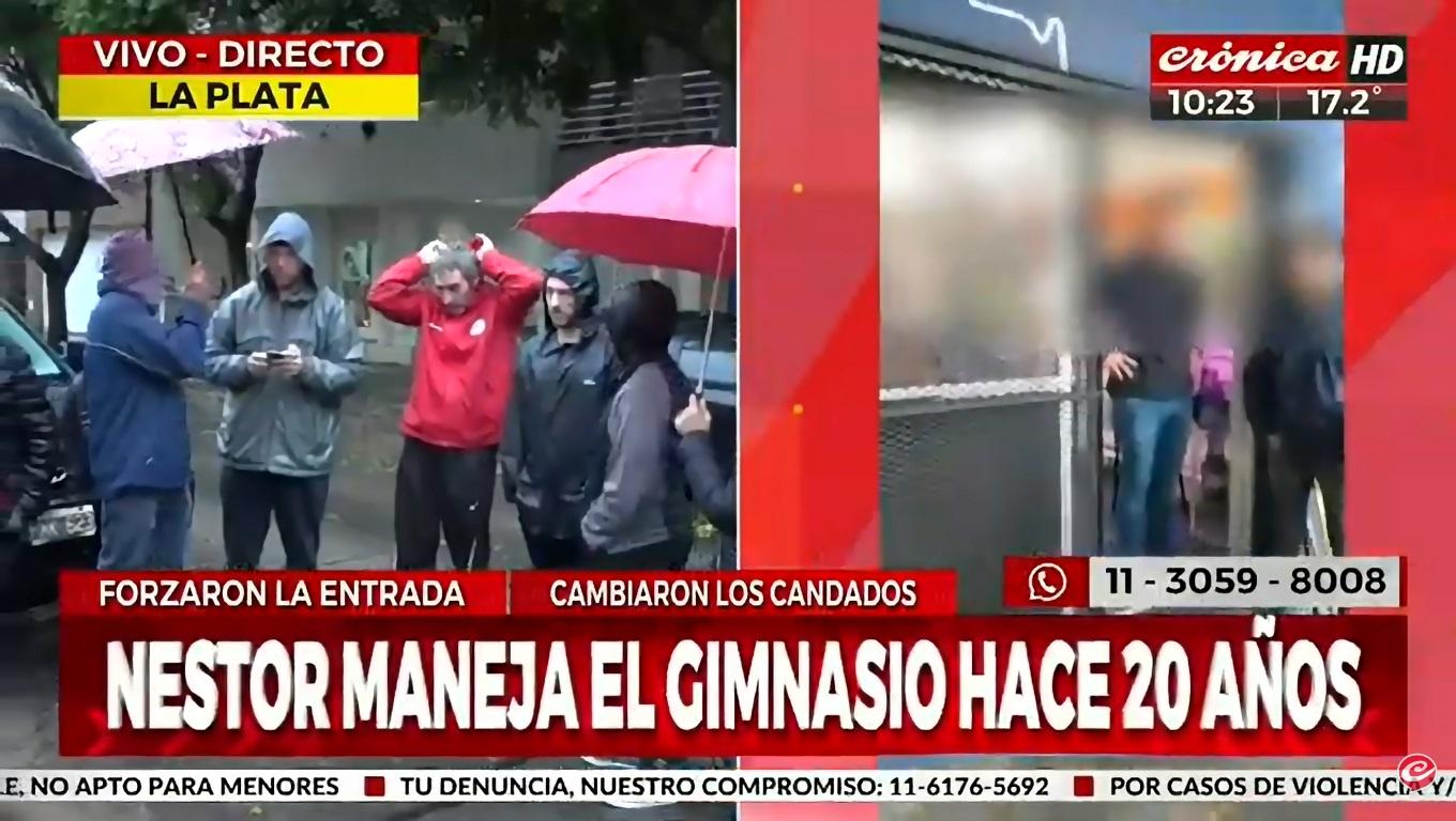 El gimnasio del club El Volcán, de La Plata, fue clausurado (Crónica HD).