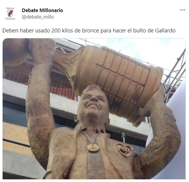 Los memes en las redes sociales al ver la estatua de River en homenaje a Marcelo Gallardo.