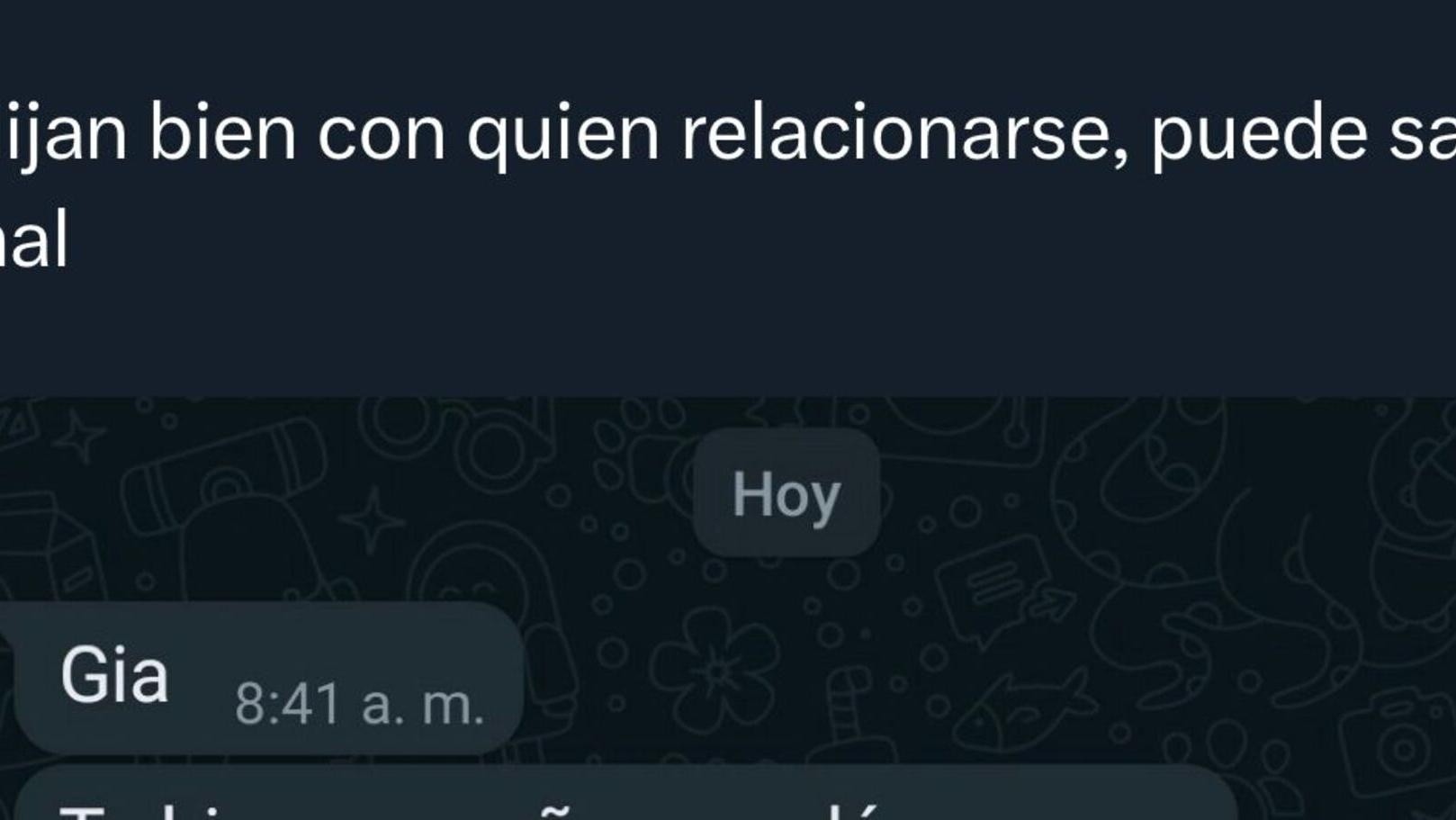 “Elijan bien con quien relacionarse”: compartió el macabro mensaje que le mandó un chico y dejó a más de un usuario tieso.