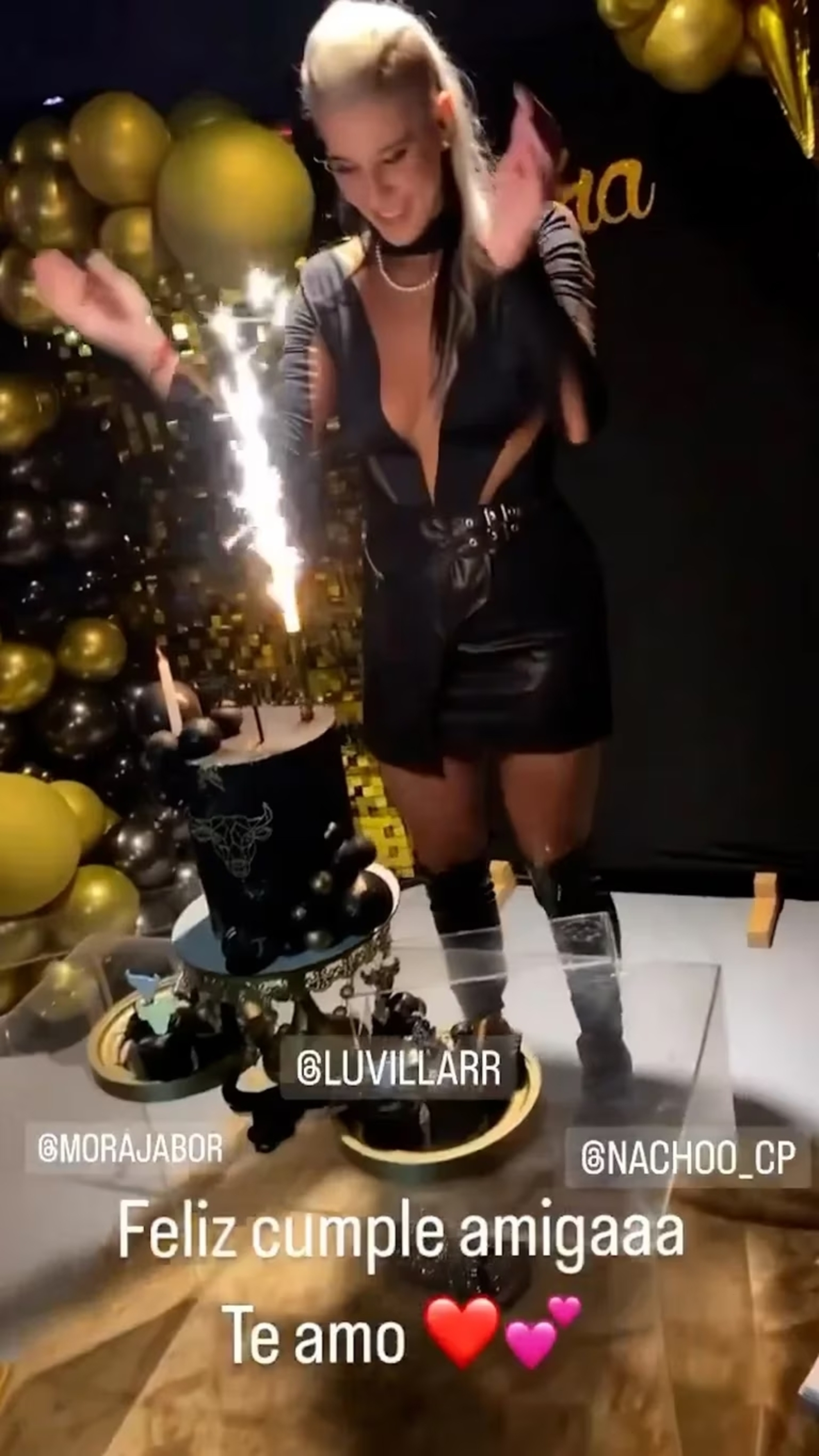 Lucía Villar festejó su cumpleaños junto a sus cercanos.