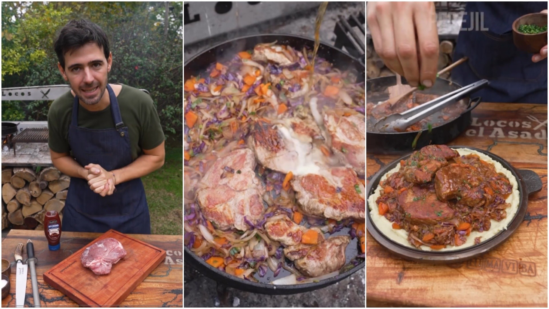 La bondiola al disco es un plato rico y sencillo.