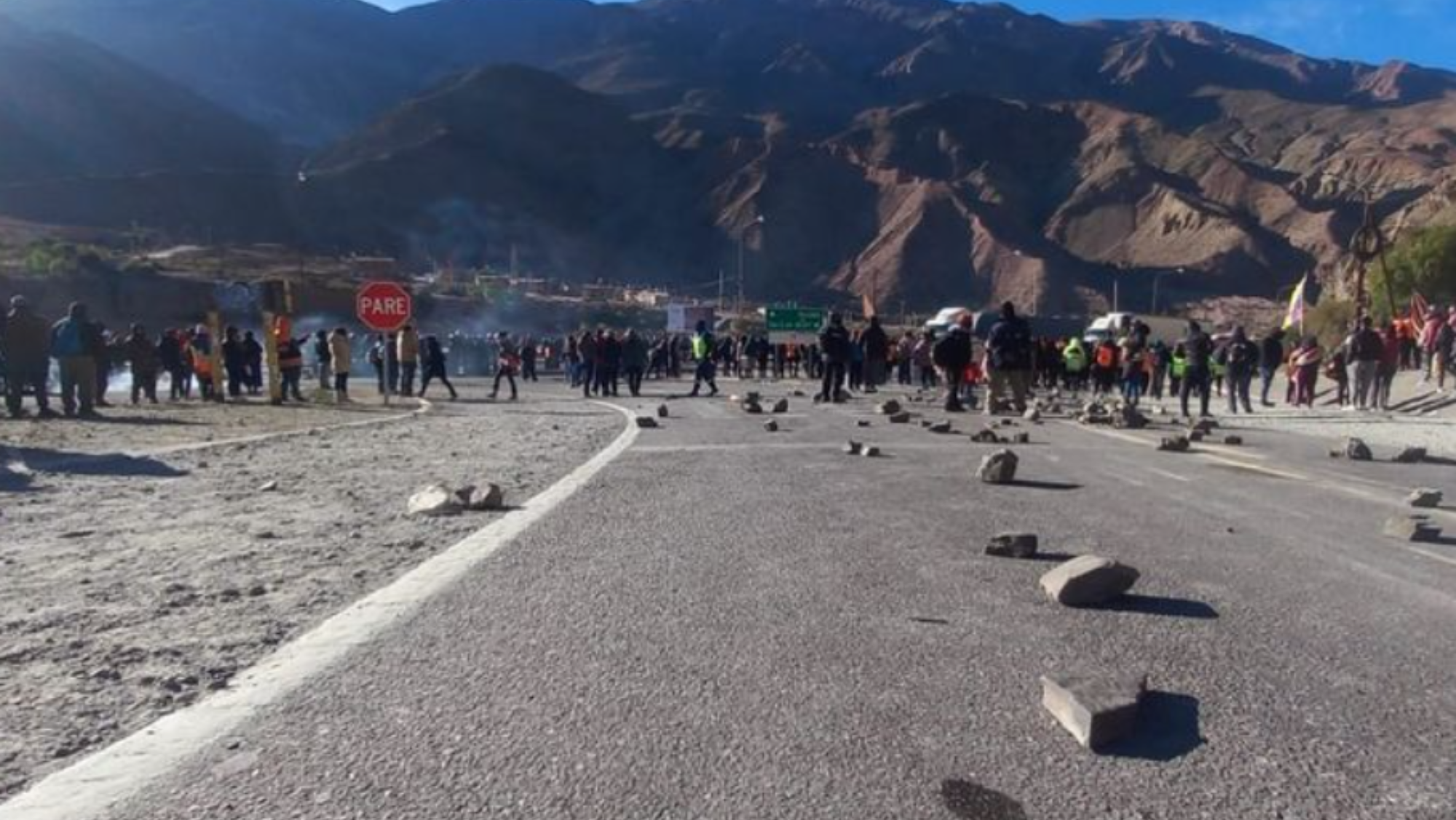 Imagen de la jornada de manifestaciones en Jujuy.