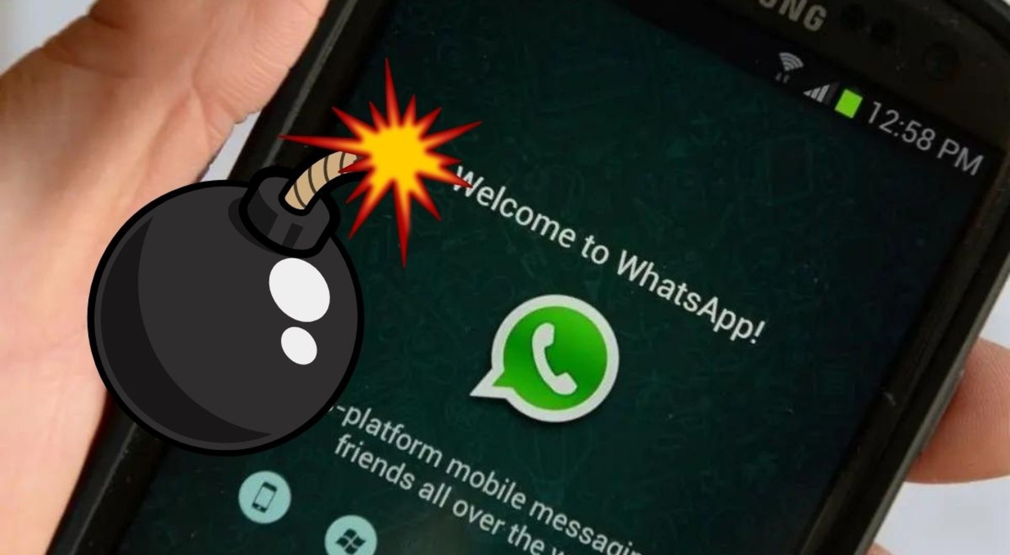 Alerta por mensaje bomba de WhatsApp: llega a todos los grupos y bloquea el celular.