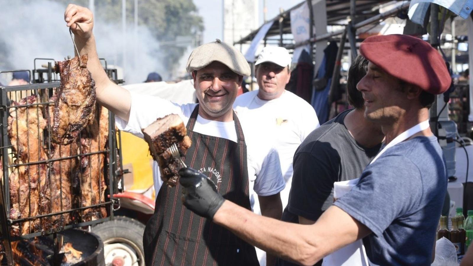 Este lunes se llevará a cabo el Campeonato Federal del Asado en la Avenida 9 de Julio (Gentileza Gobierno de la Ciudad).