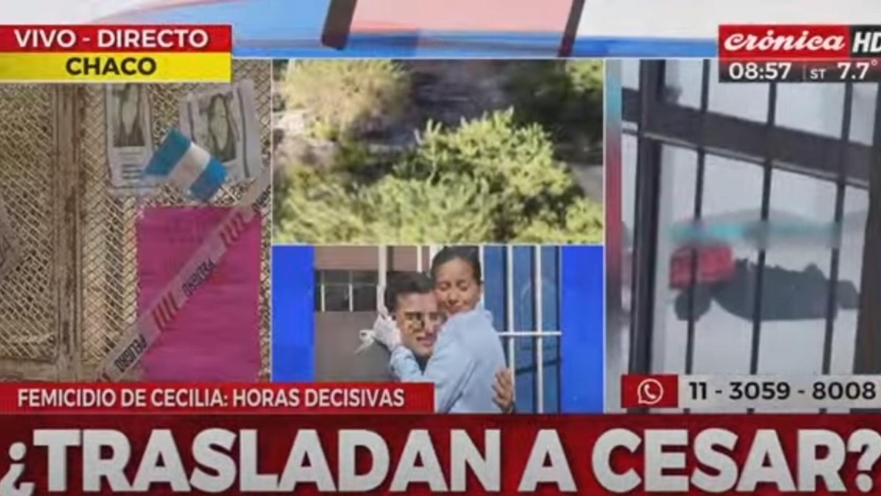 El acusado César Sena sería traslado a otra comisaría de Chaco (Crónica HD).