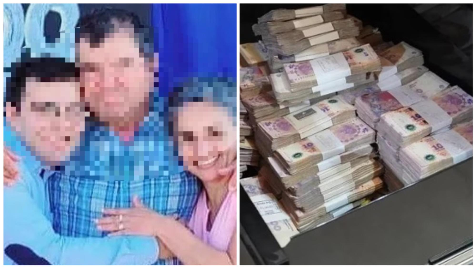 La medida se ordenó luego de encontrar 6.058.190 de pesos en la casa del clan Sena.