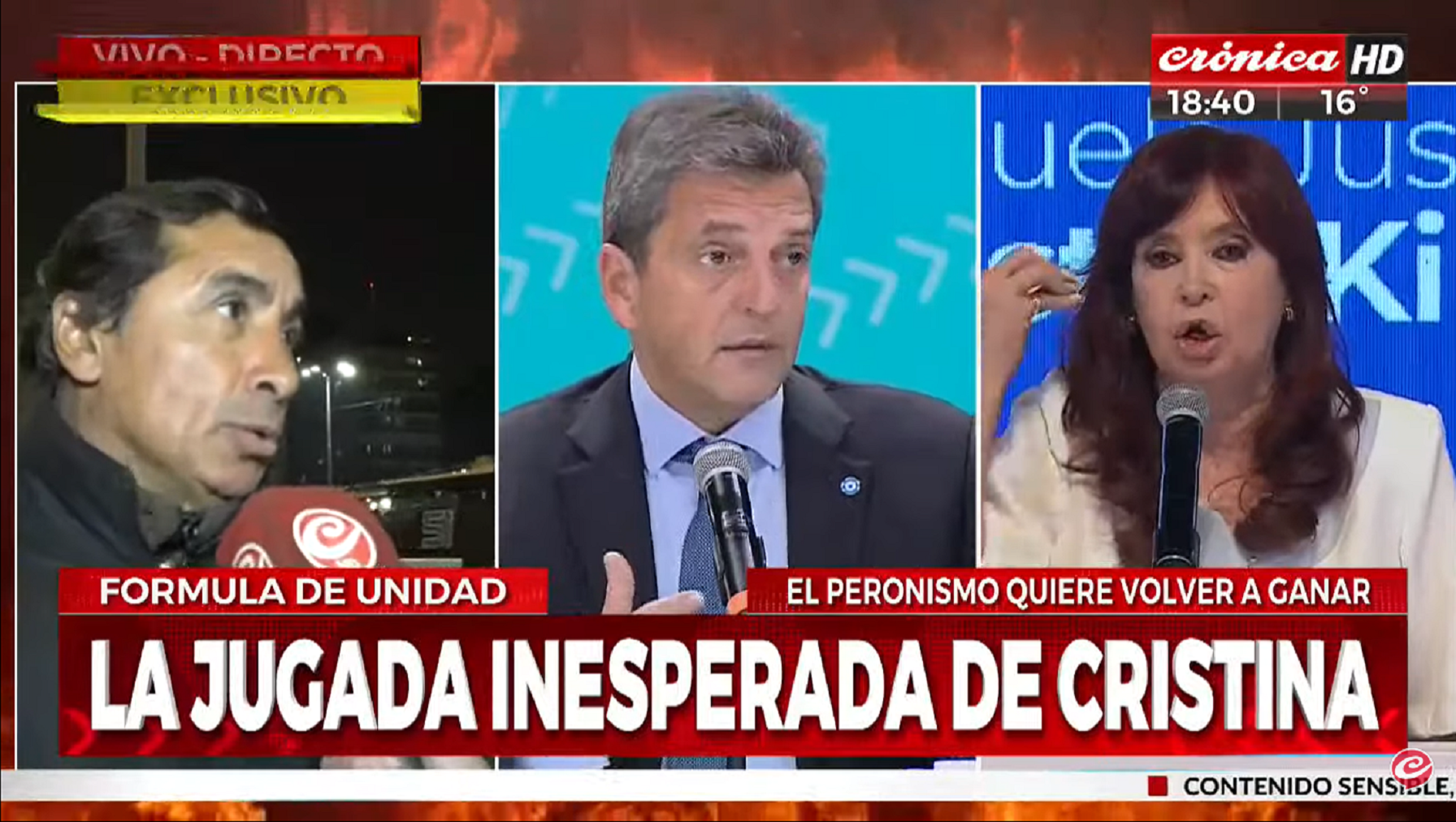 Cobertura especial de Crónica HD: ¿qué opina la gente de la fórmula Massa-Rossi?