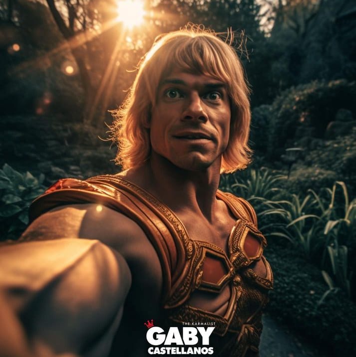 He-Man recreado mediante la Inteligencia Artificial Midjourney (Instagram/@gabycastellanos).