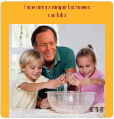 Los mejores memes por la llegada de Julio Iglesias (Twitter).