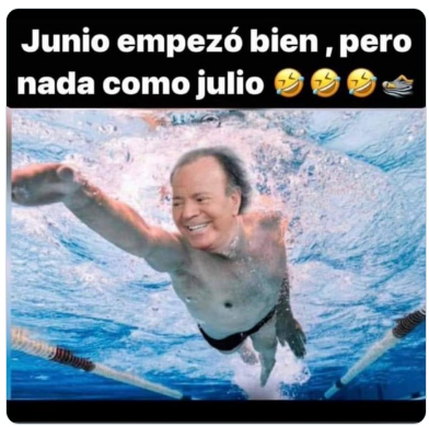 Los mejores memes por la llegada de Julio Iglesias (Twitter).