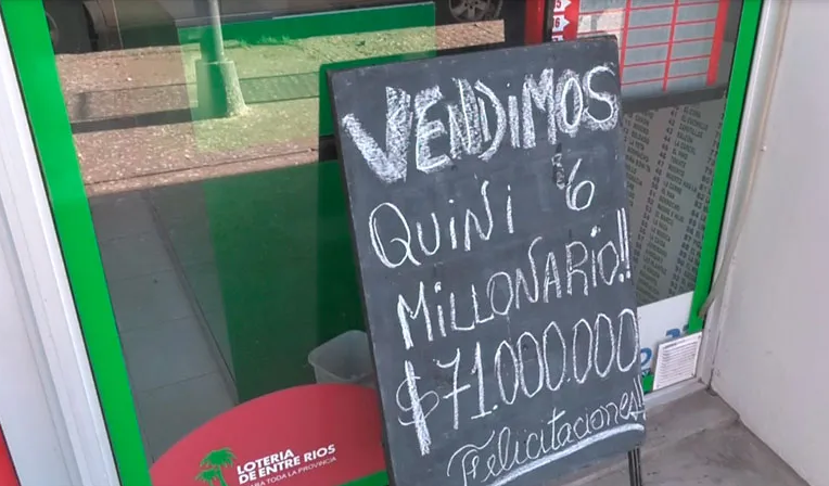 Apareció una ganadora del   <a href='https://www.cronica.com.ar/tags/Quini 6'>Quini 6</a> y vivió un momento insólito en la agencia de lotería (Gentileza: Desde Crespo).