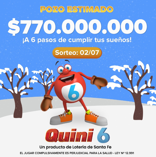 El   <a href='https://www.cronica.com.ar/tags/Quini 6'>Quini 6</a> acumula casi 800 'palos' en premios.