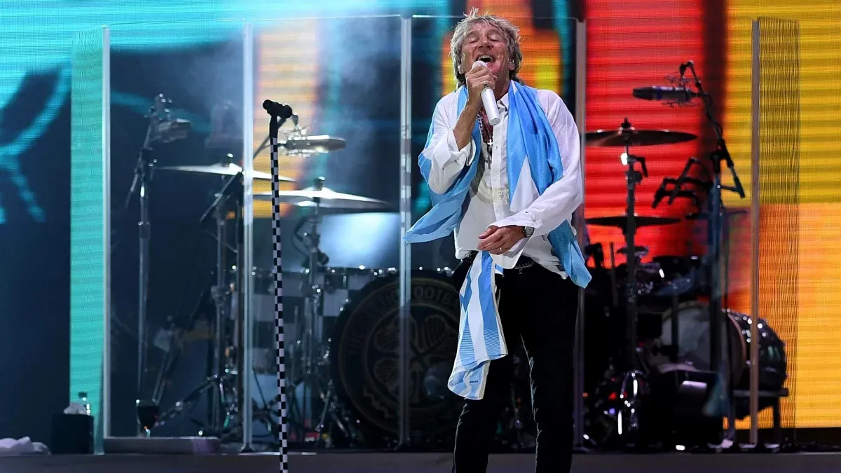 Rod Stewart en Argentina.