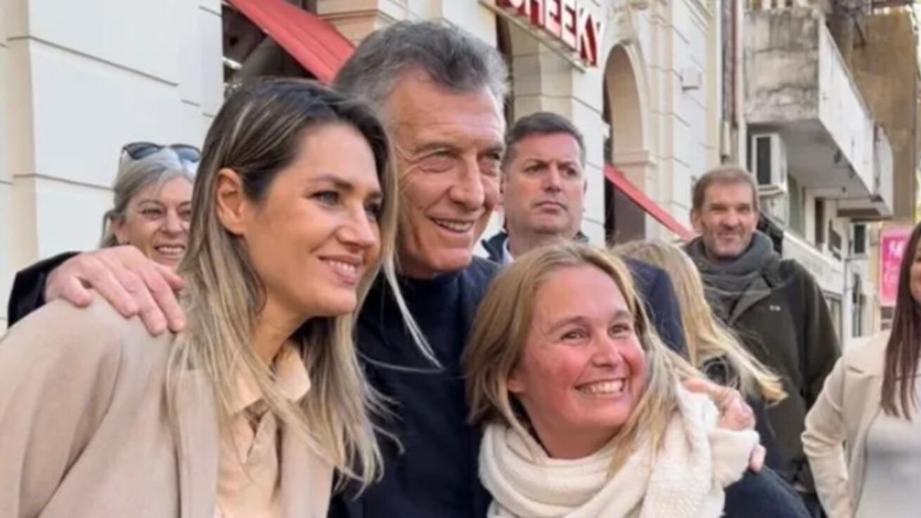 Mauricio Macri estuvo en Santa Fe junto a la precandidata Carolina Losada (Gentileza La Capital).