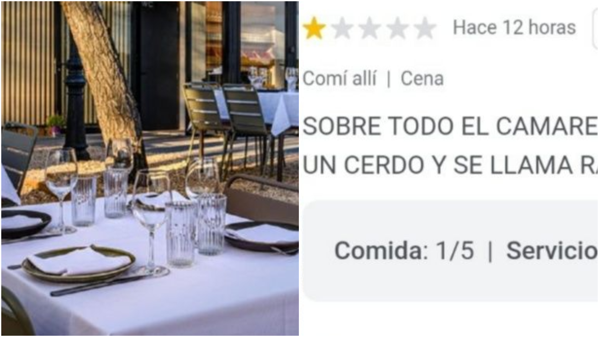 Fue al restaurante donde trabaja su 