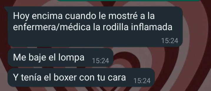 El chat sobre el calzoncillo de la novia que es viral (Twitter/@theabrilshow).