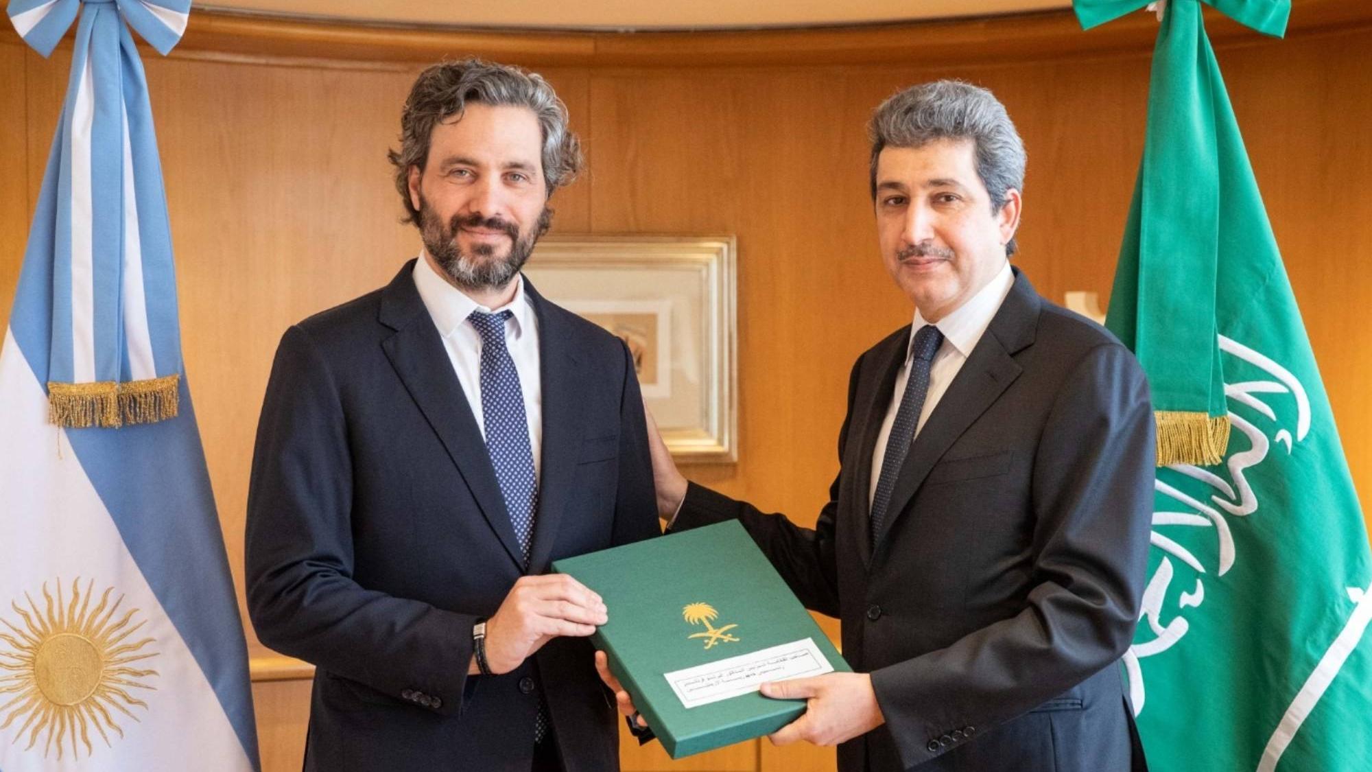 Santiago Cafiero recibió al embajador de Arabia Saudita pata incrementar exportaciones e inversiones en sectores estratégicos.