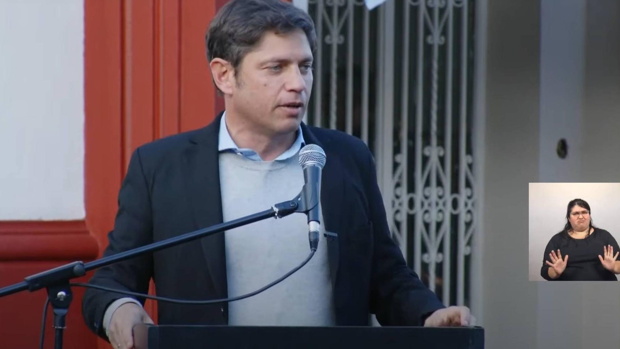 Axel Kicillof realizó anuncios sobre el plan 