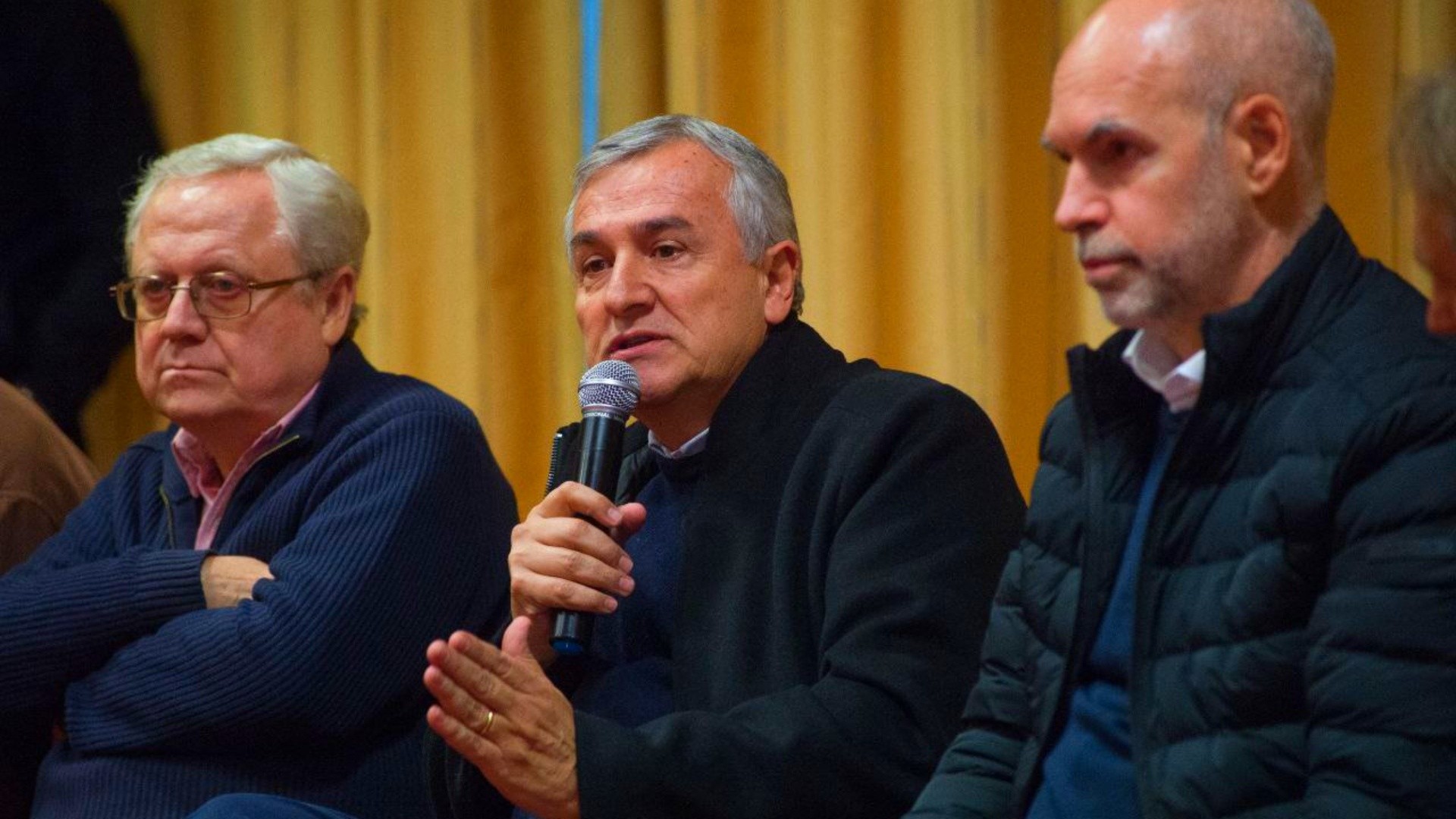 Gerardo Morales junto a Horacio Rodríguez Larreta.