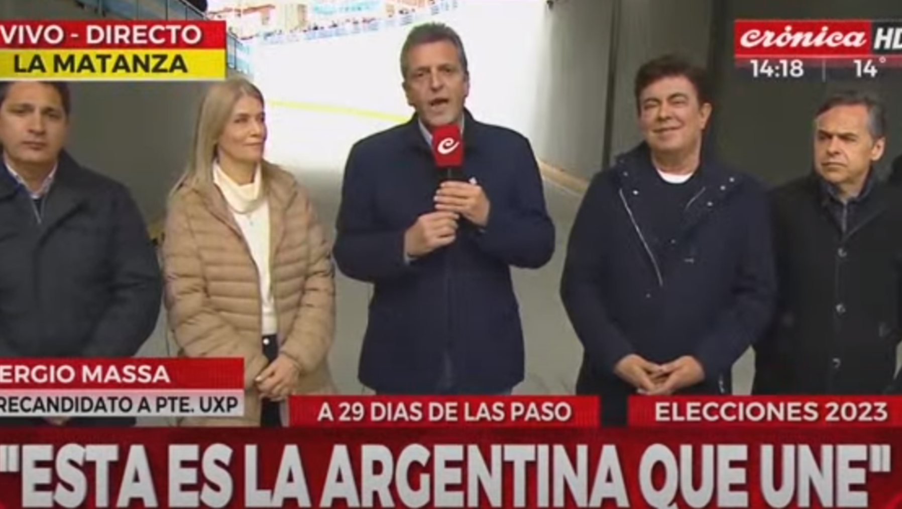 Sergio Massa habló en Crónica HD.