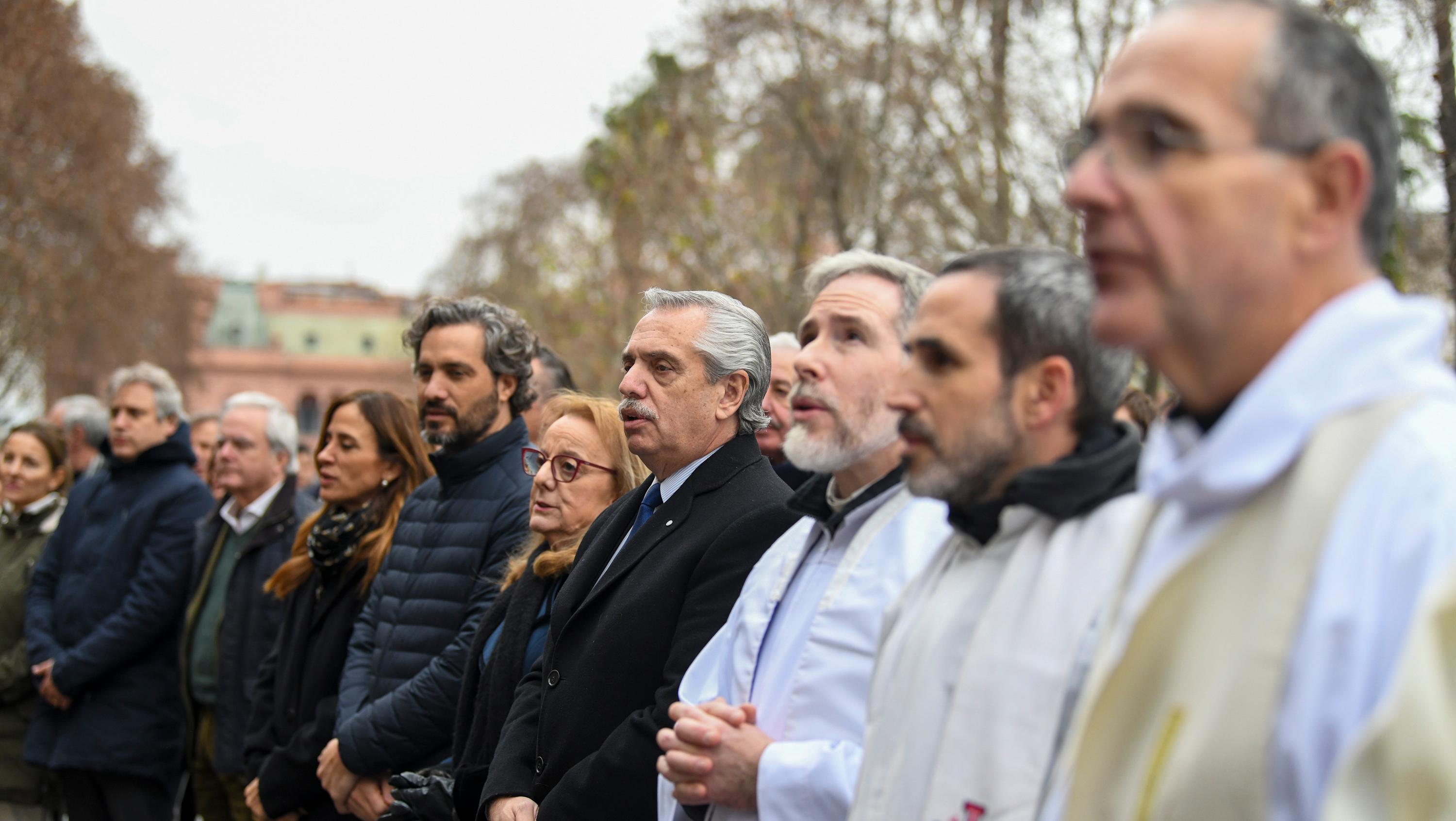 Alberto Fernández en la asunción de Jorge García Cuerva.