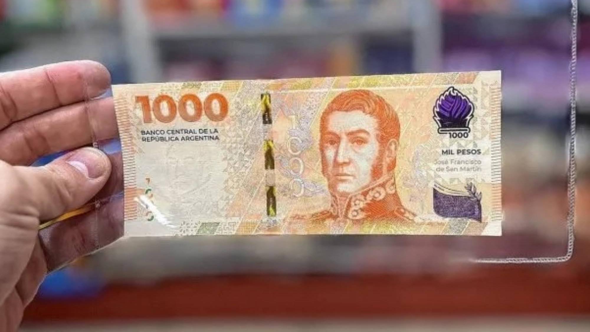 El nuevo billete de $1.000 con la imagen de San Martín fue premiado como el 