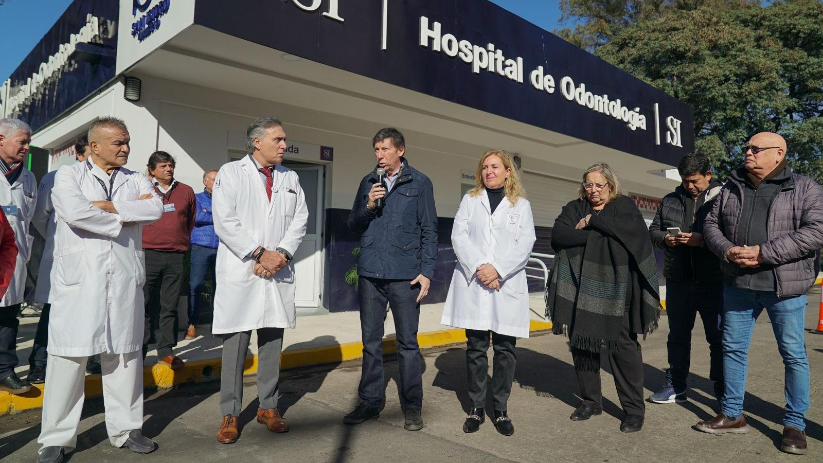 Gustavo Posse, intendente de San Isidro, durante la inauguración del centro de salud.