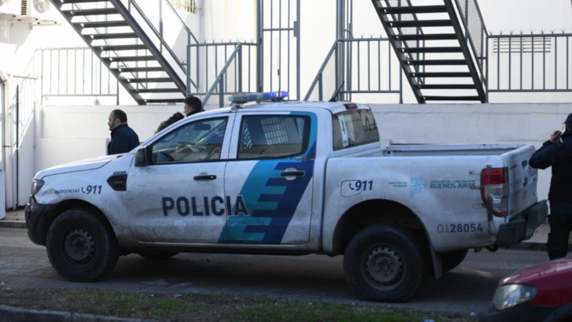 La policía llegó al lugar alertada por los vecinos.