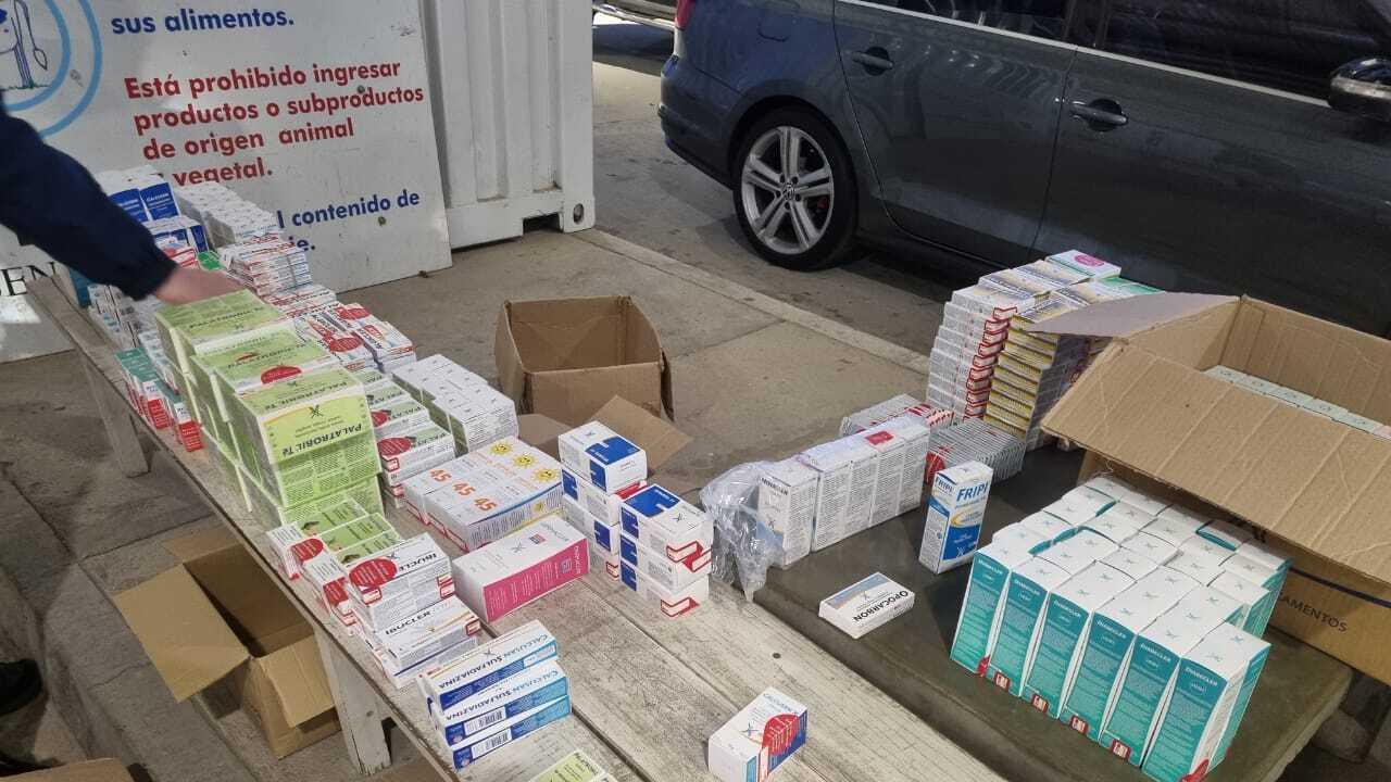 Los medicamentos hallados en el operativo realizado por la Aduana en Entre Ríos.