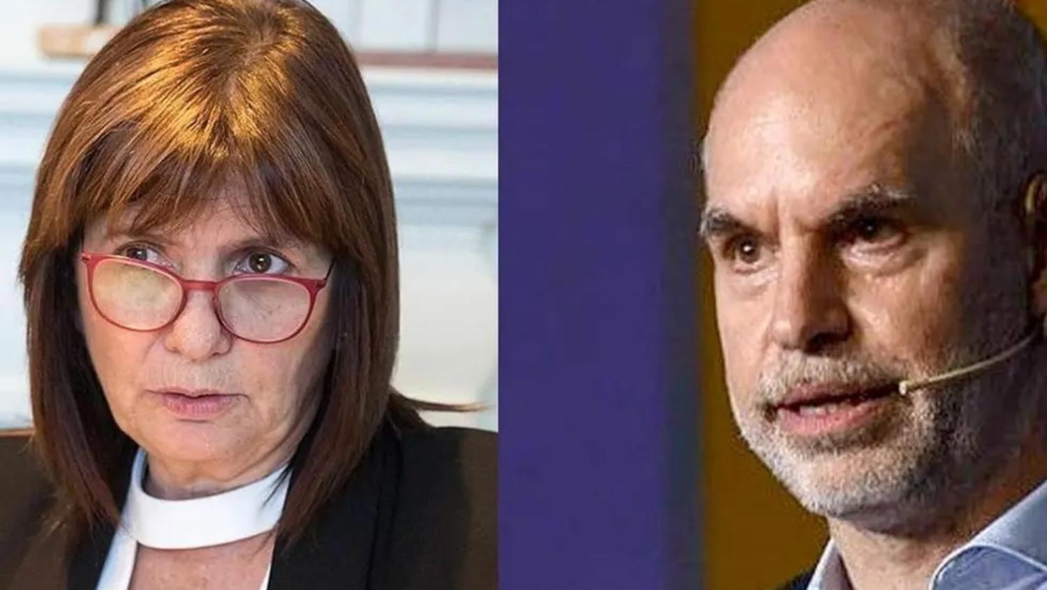 Bullrich y Larreta compiten en la interna de Juntos por el Cambio.