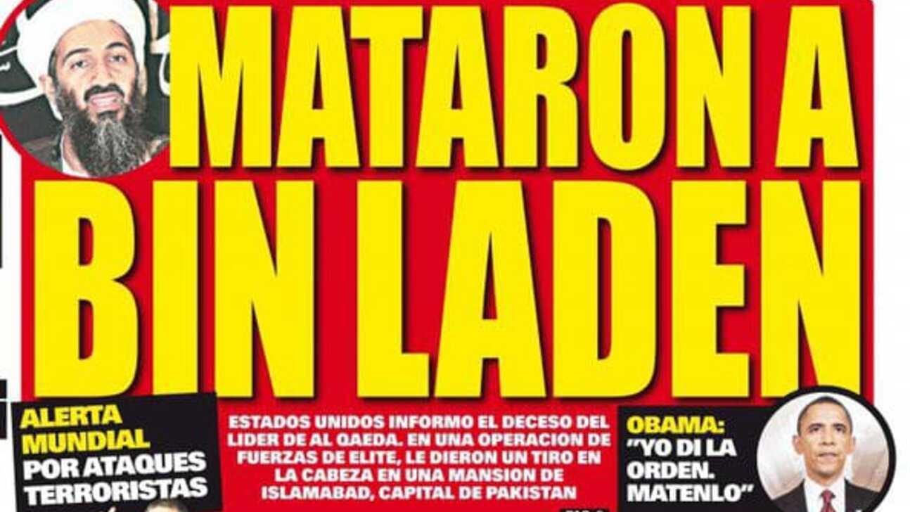 La tapa del lunes 2 de mayo de 2011.