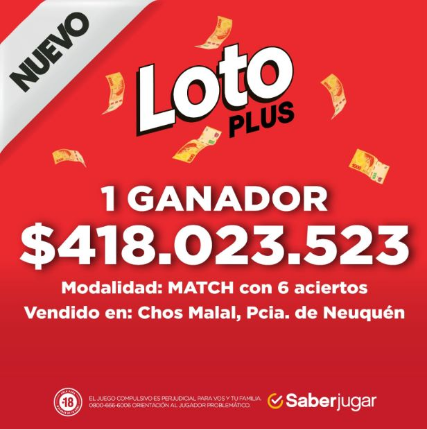 Histórico ganador del   <a href='https://www.cronica.com.ar/tags/Loto Plus'>Loto Plus</a> (Facebook / LoteriadelaCiudad).