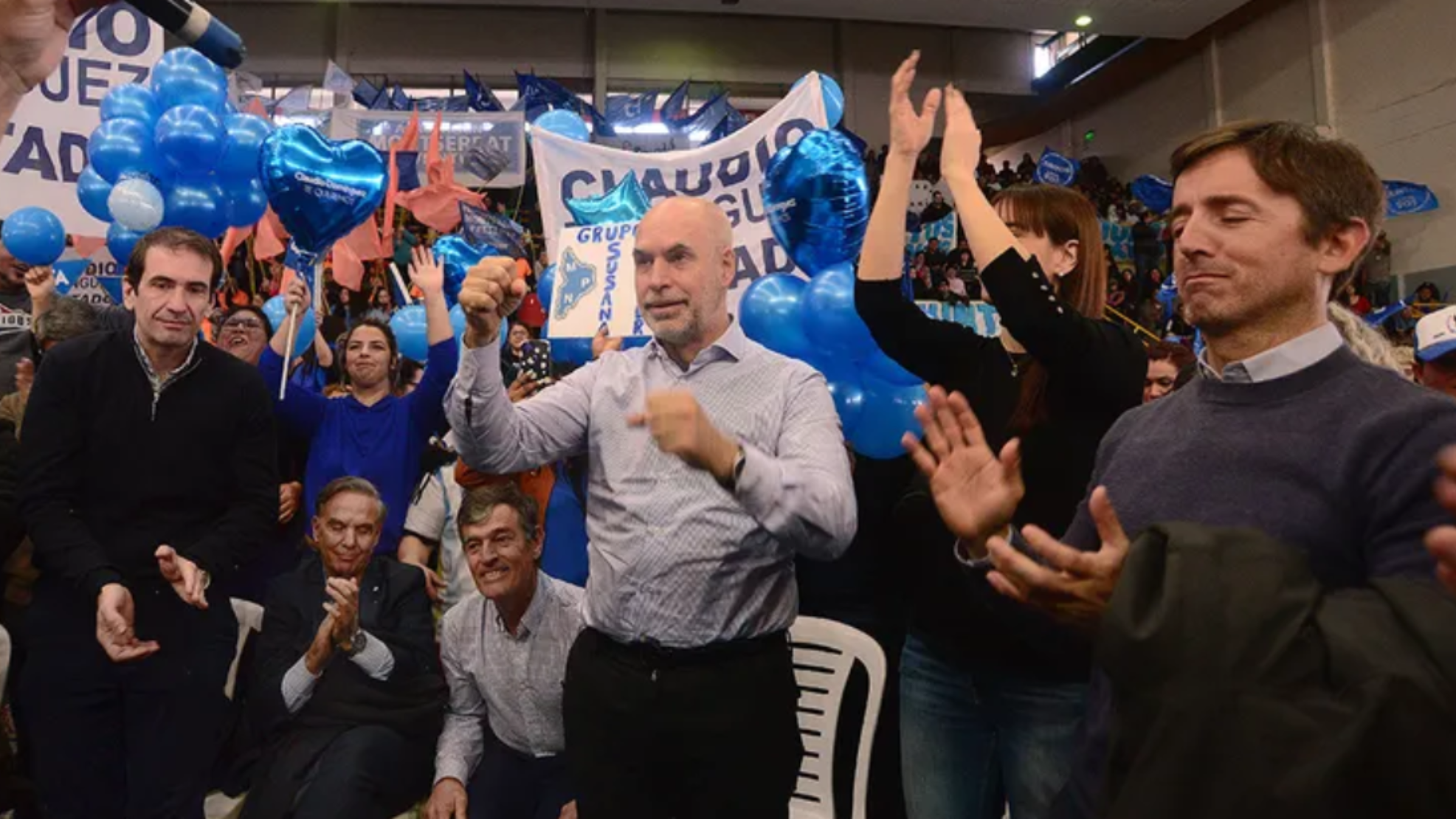 Horacio Rodríguez Larreta durante un acto en la capital neuquina (LM Neuquén).