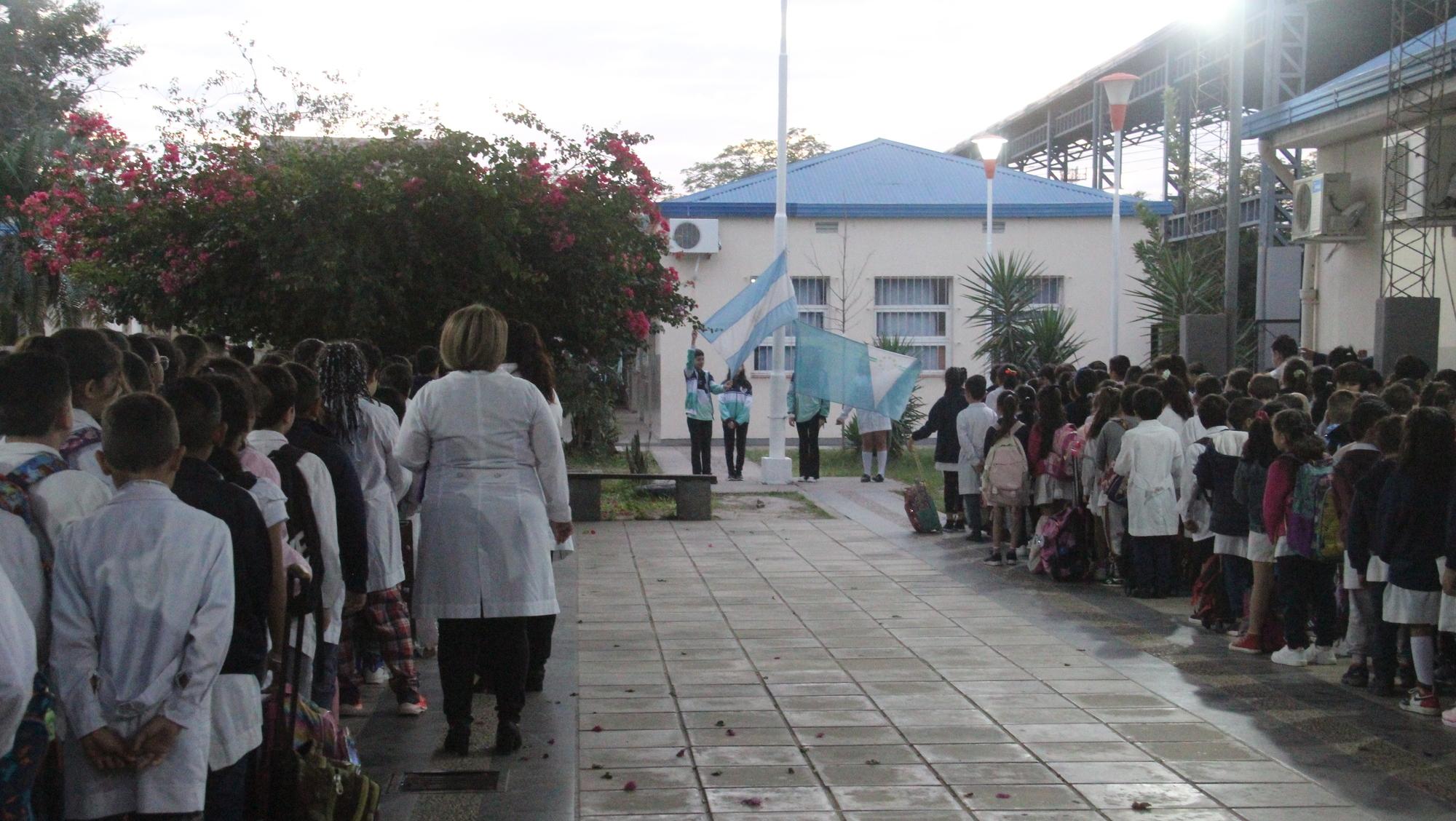 Una escuela de Formosa en la que hoy retomaron las clases (Télam).