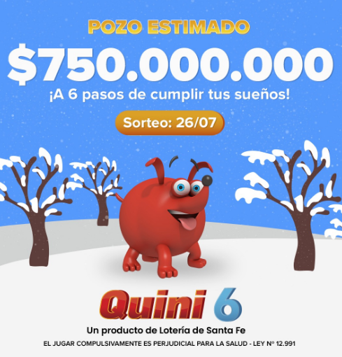 El   <a href='https://www.cronica.com.ar/tags/Quini 6'>Quini 6</a> acumula un pozo millonario para este miércoles.