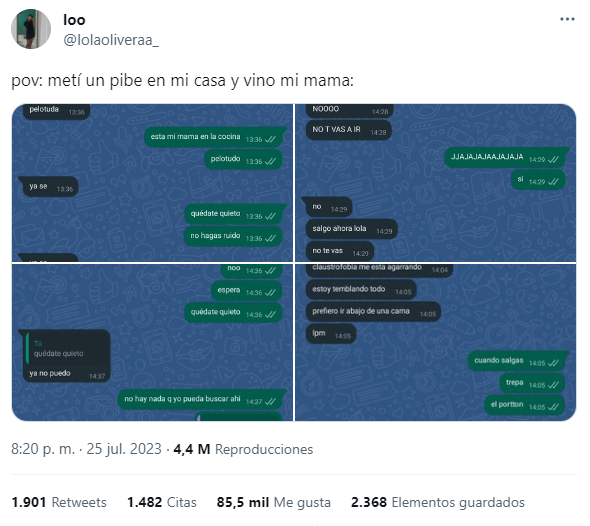 La anécdota viral de la joven en Twitter.