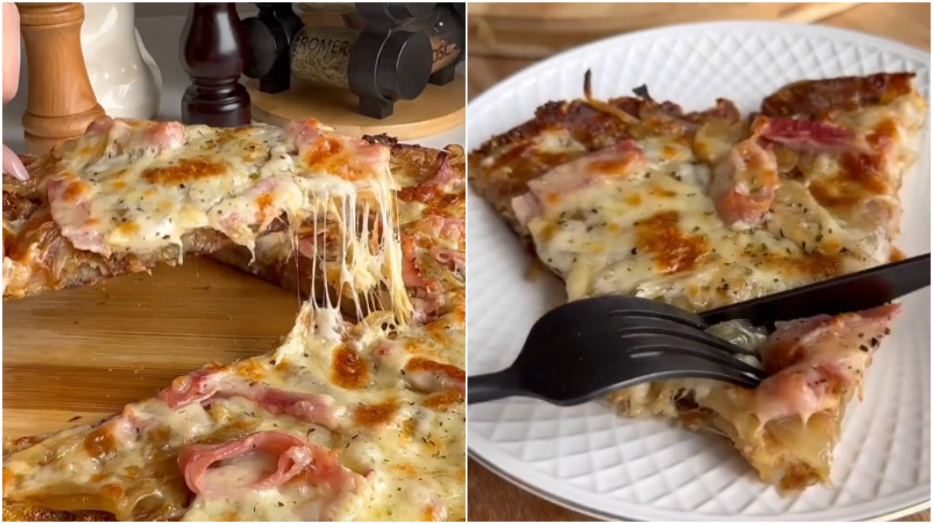 La pizza de fugazzeta que es viral en TikTok por tener un ingrediente secreto y riquísimo.