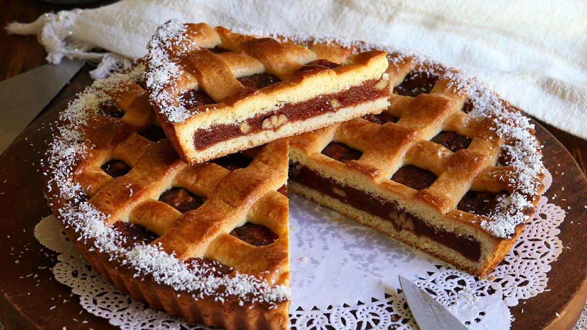 Tarta de manzana y membrillo