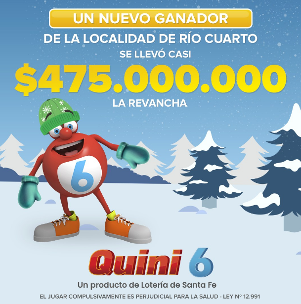 Un cordobés se ganó más de 400 'palos' con el   <a href='https://www.cronica.com.ar/tags/Quini 6'>Quini 6</a> y el agenciero vendedor espera que aparezca.