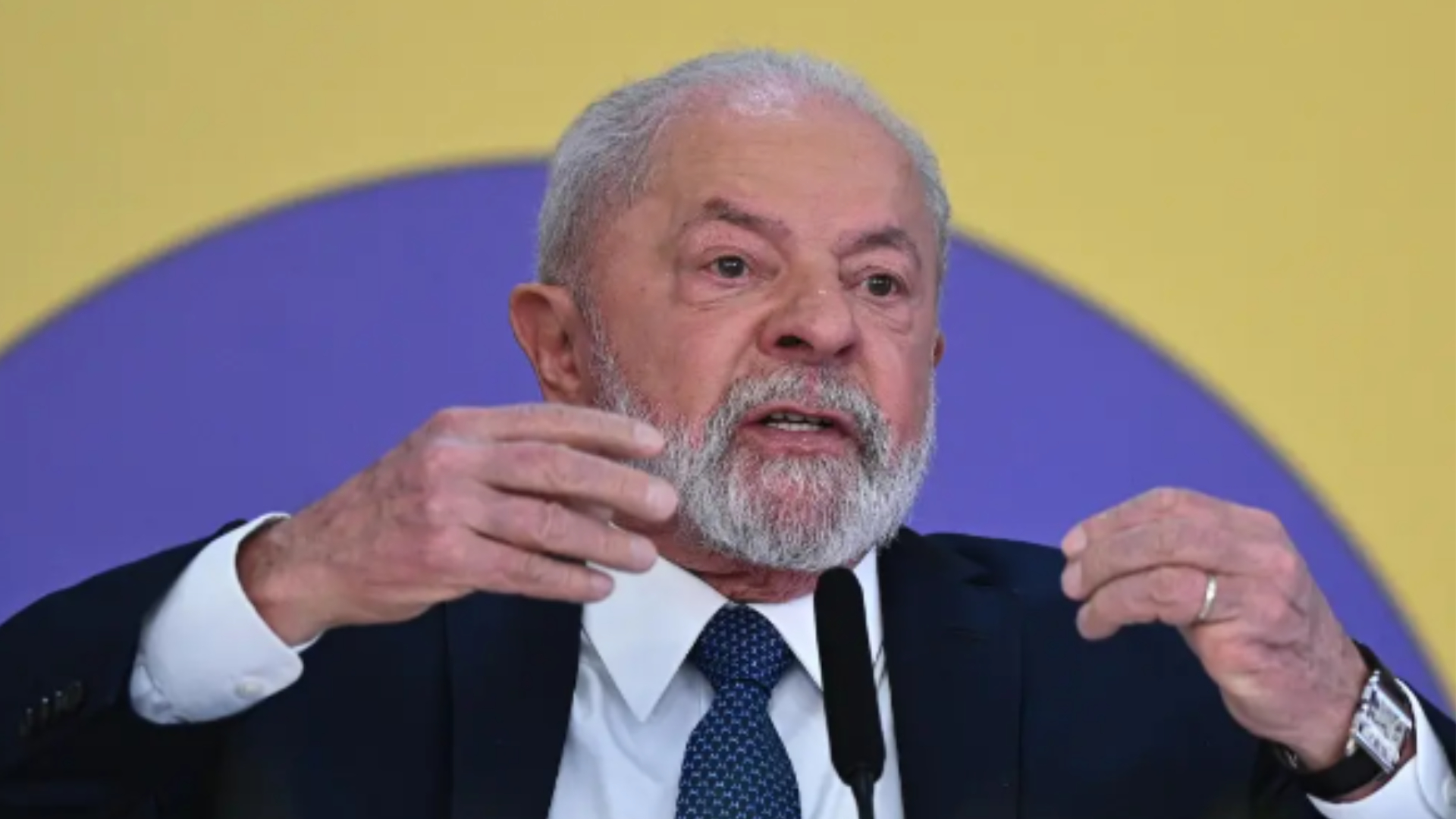 Lula da Silva recibió a corresponsales extranjeros en el Palacio de Planalto, en Brasilia.